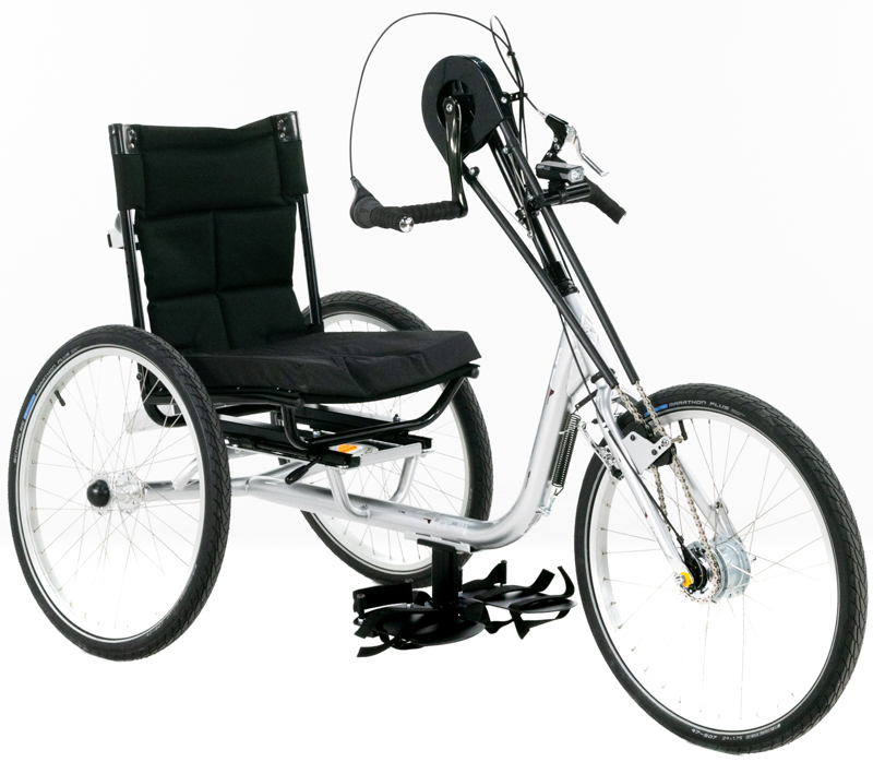 Mike's Silver HT-3 Handcycle