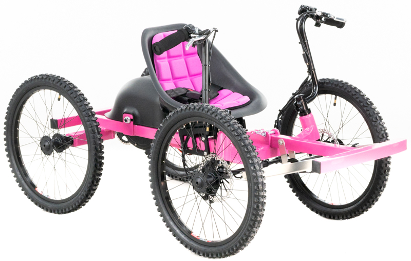 Crystal's Pink NotAWheelchair Kids Rig