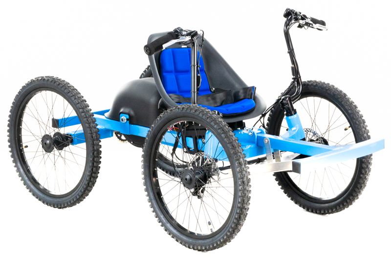 Erinn's Blue NotAWheelchair Kids Rig