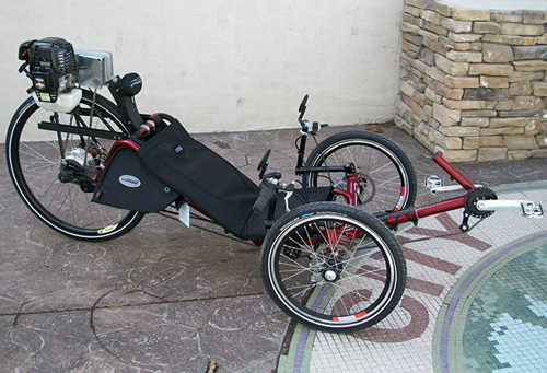 gas motorized tricycle