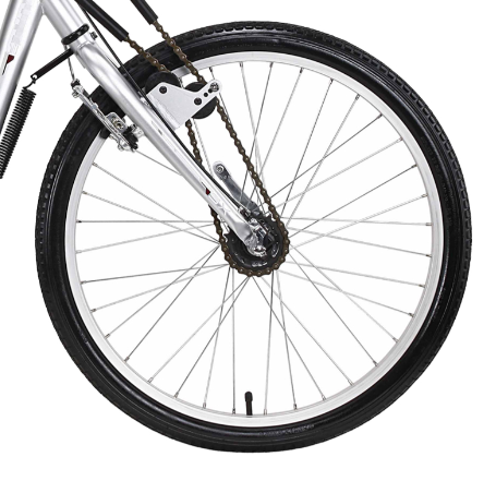 HT-3 Front Wheel - 24in - Shimano Nexus Inter3 w/Kickback Brake - Weinman Rim - Silver