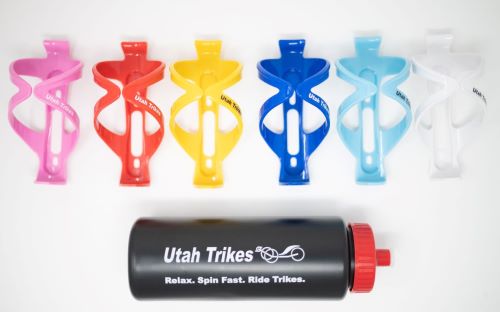 Utah Trikes Water Bottle and Red Bottle Cage