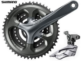 SHIMANO 170MM CRANK 50-39-30 TIAGRA CHAINSET + TIAGRA FRONT DERAILLEUR