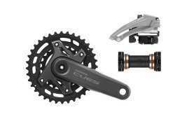 11 Speed Low Gears - 36-22 Shimano Cues Crankset / Shimano Cues Front Derailleur - 130mm Cranks