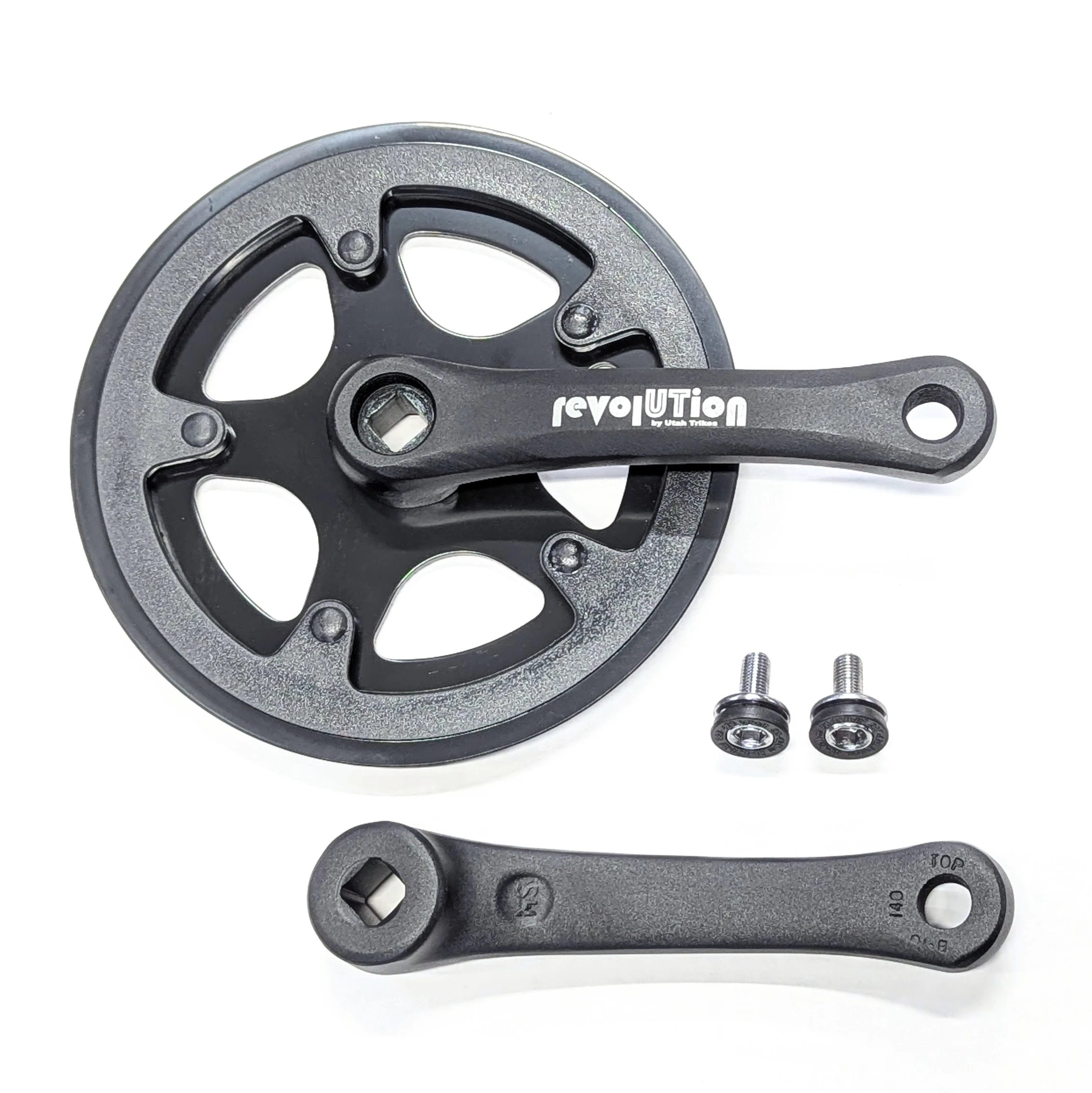 UTCustom Revolution 140mm 38t Single Crankset with Chainguard